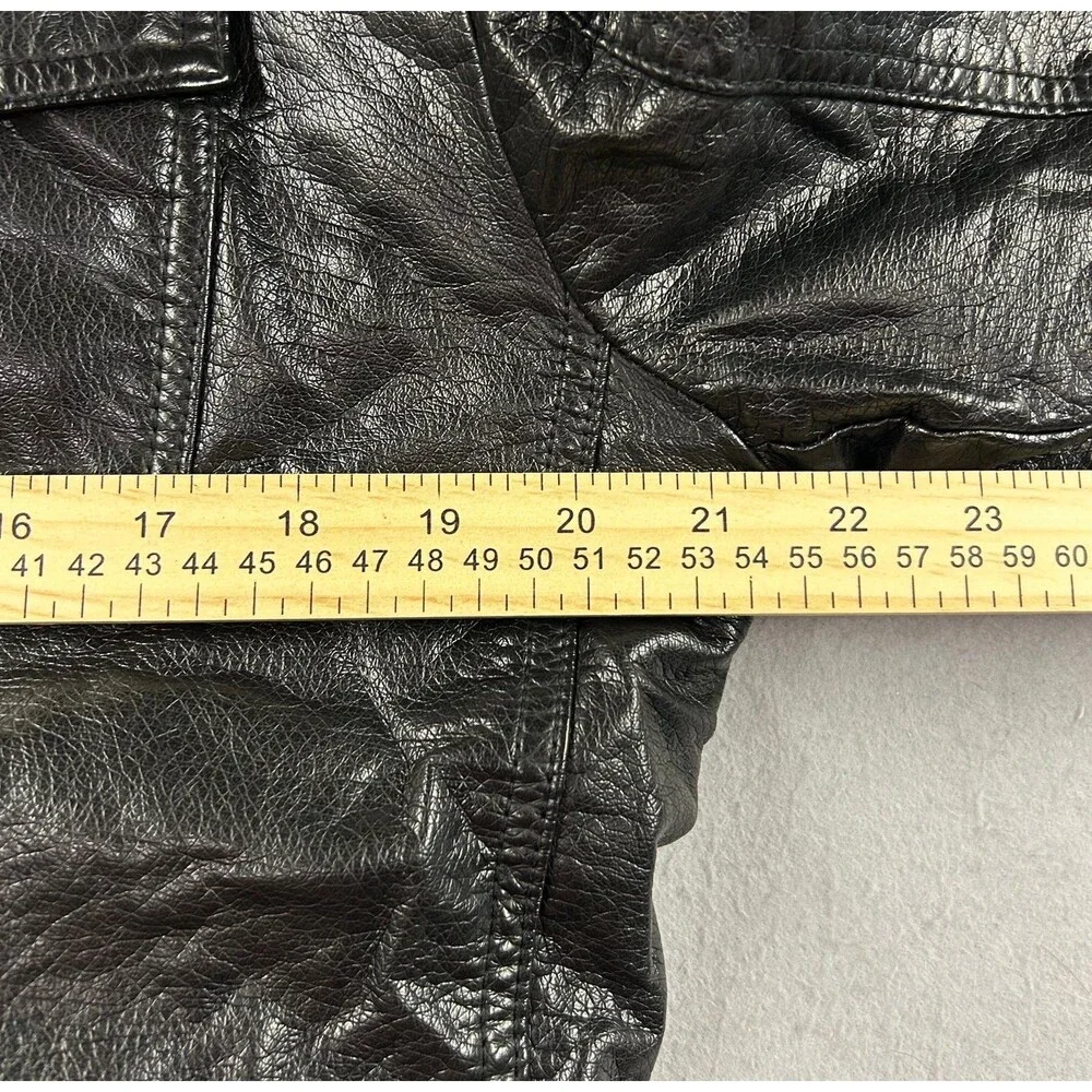 Levi's Men’s Medium Faux Leather Outer Shell Motorcycle Jackets Black